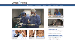 Desktop Screenshot of clinicahernia.com