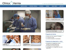 Tablet Screenshot of clinicahernia.com